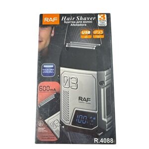 RAF‎ R.4088 Electric Shaver USB-C Waterproof IPX5 LED Display Beard Trimmer NIB